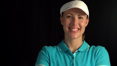 Woman-smiling-at-the-camera