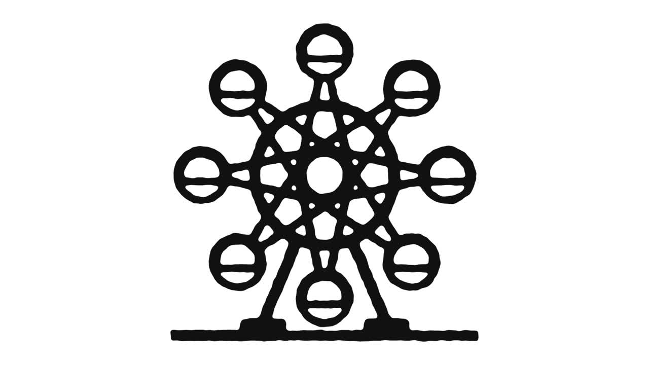 공정한 아이콘 애니메이션 영상 & 알파 채널
