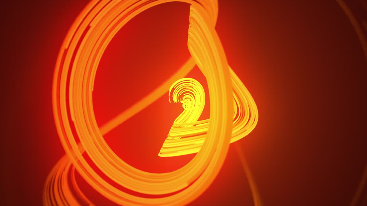 추상적인 골드 스플라인 회전 배경