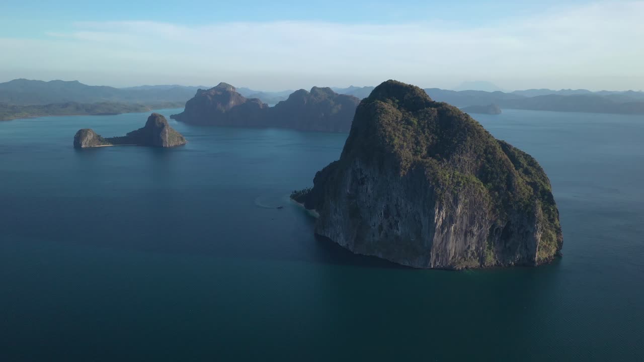 vista aérea de el nido, palawan, filipinas
