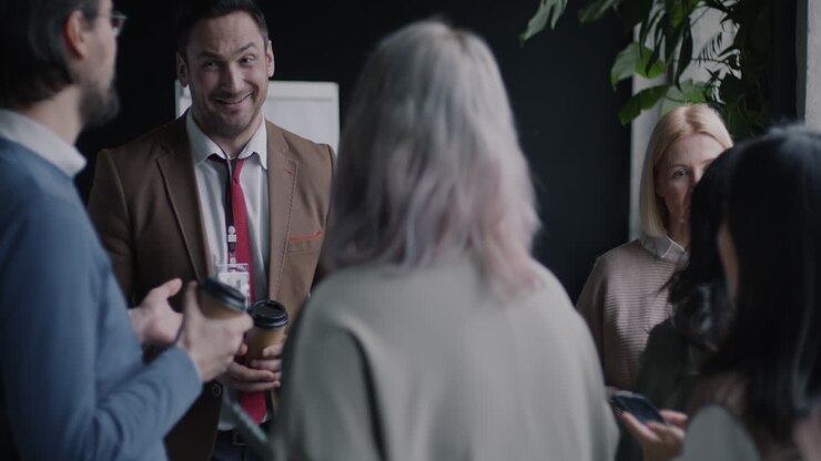 деловая встреча в процессе