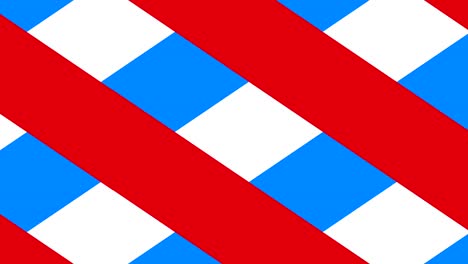 bucle de fondo de movimiento cuadrado rojo blanco azul