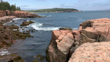 4k of rocky coastline in acadia national park near bar harbor maine