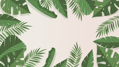 Motion-Graphic-of-Flat-tropical-leaves-background