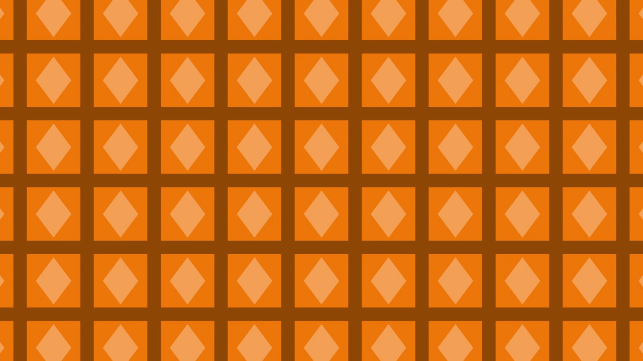 Orange and Brown Diamond Pattern