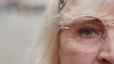 close up of a woman's eye