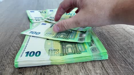stack of one hundred euro banknotes