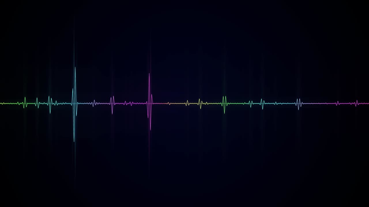 espectro de audio. visualizador de audio. efecto de onda sonora. fondo de visualizador musical. ecualizador de sonido de colores. fondo de audio de forma de onda abstracta.
