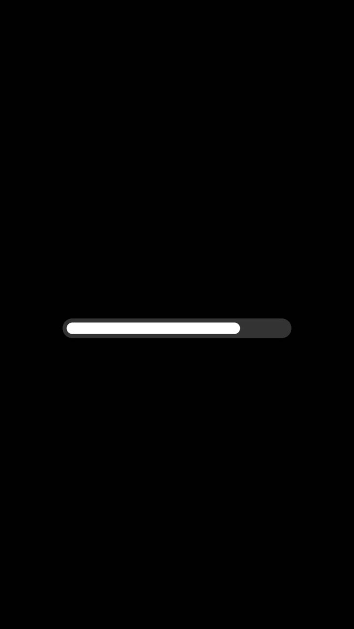 Now Loading Progress Bar Animation on Black Background