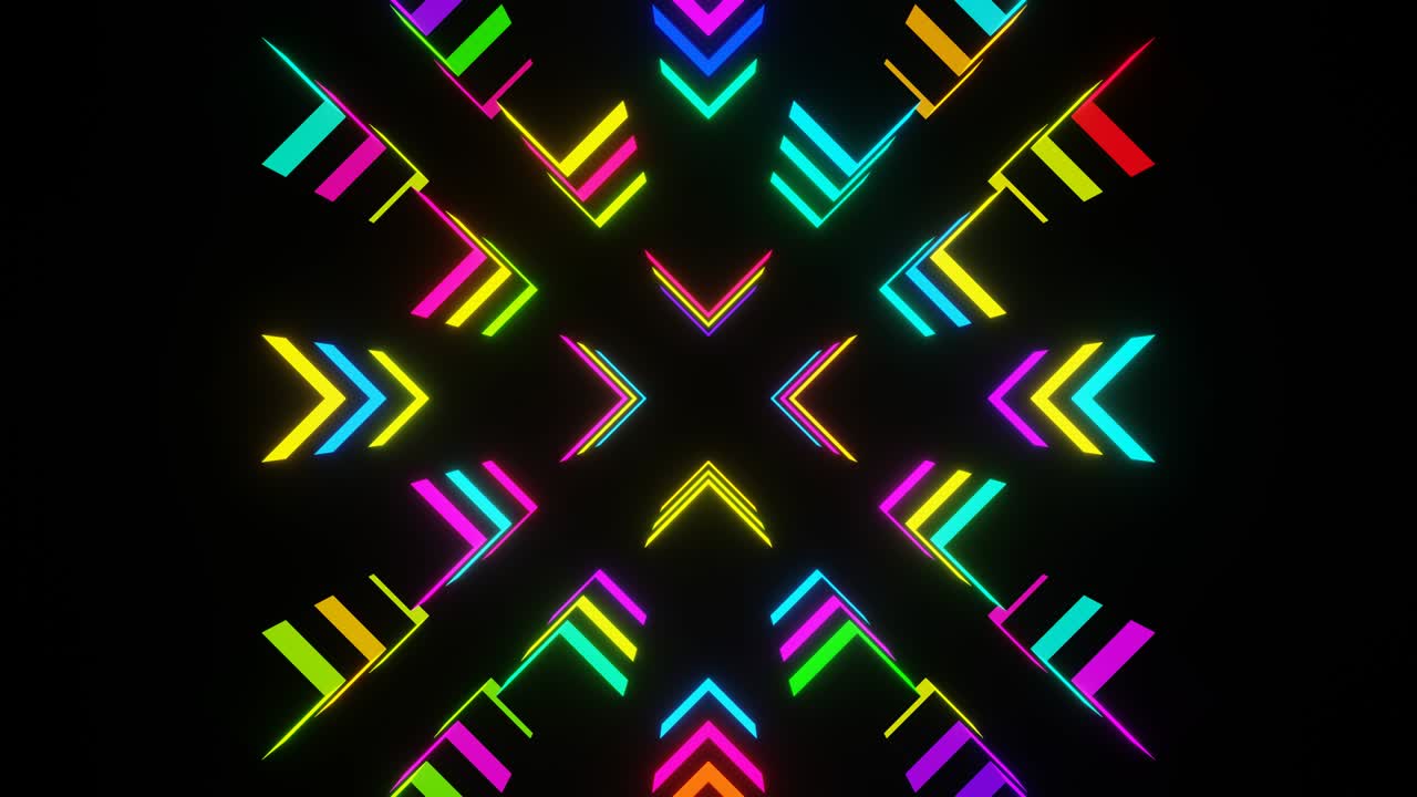 fondo abstracto que parpadea en bucle de neón vj