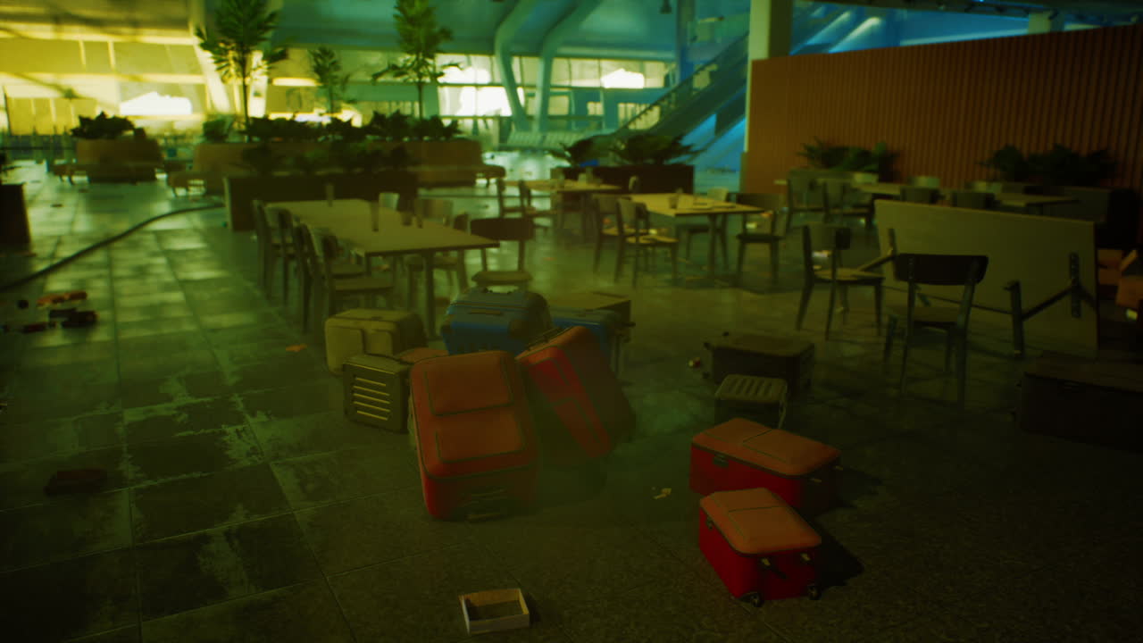 버려진 공항 터미널