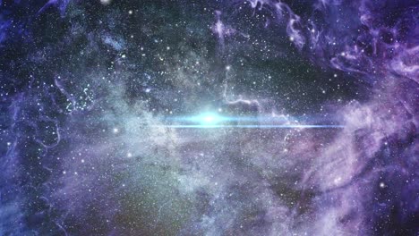 nebulosa 4k en un universo en constante movimiento
