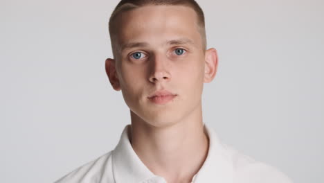 portrait of young man looking at the front