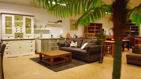 furniture store showroom: living room furniture and home decor