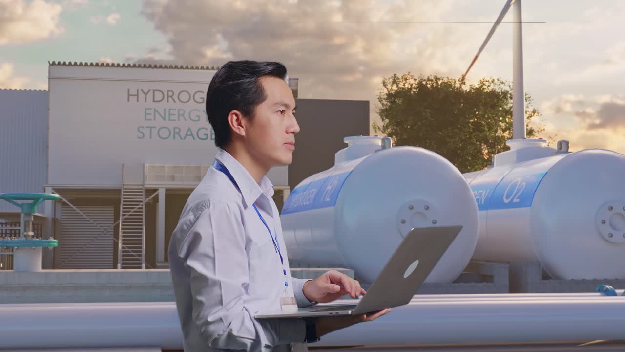 수소 에너지 저장 시설과 엔지니어