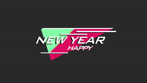 Modern-Happy-New-Year-text-with-triangle-on-black-gradient