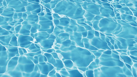 loop animation of water surface with caustic phenomenon, 3d rendering.