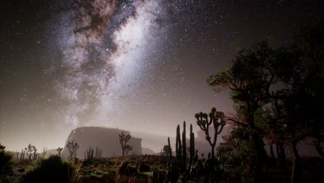 La-Vía-Láctea-Sobre-El-Desierto-De-Utah,-Estados-Unidos