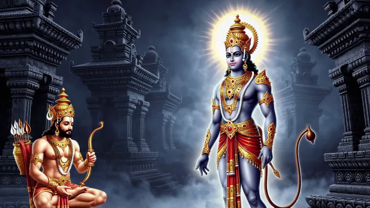Lord Rama and Lord Hanuman