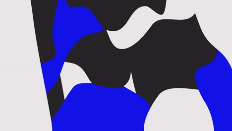 diseño geométrico minimalista en negro y azul