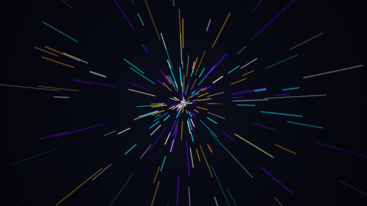 Abstract Motion Background with Colorful Light Streaks