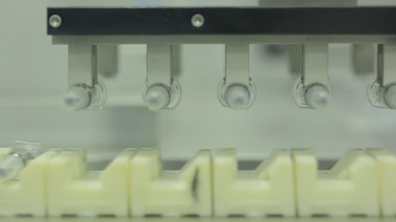 jeringuas en una instalación de fabricación