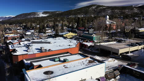 mountain town in early fall