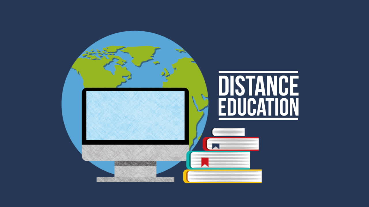 diseño de educación a distancia, animación de video hd1080