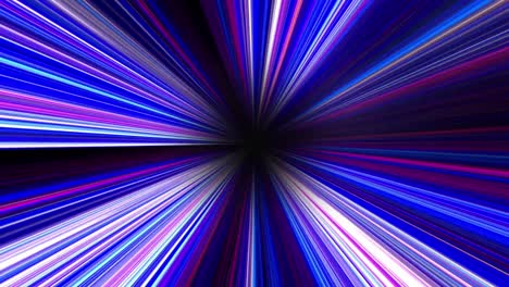 animation colorful speed lines effect isolate on black background.