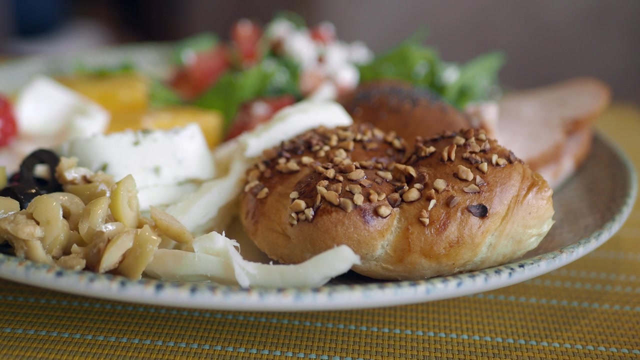 Close-up of a Traditional Turkish Breakfast Plate