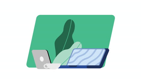 animación para computadoras portátiles y tabletas