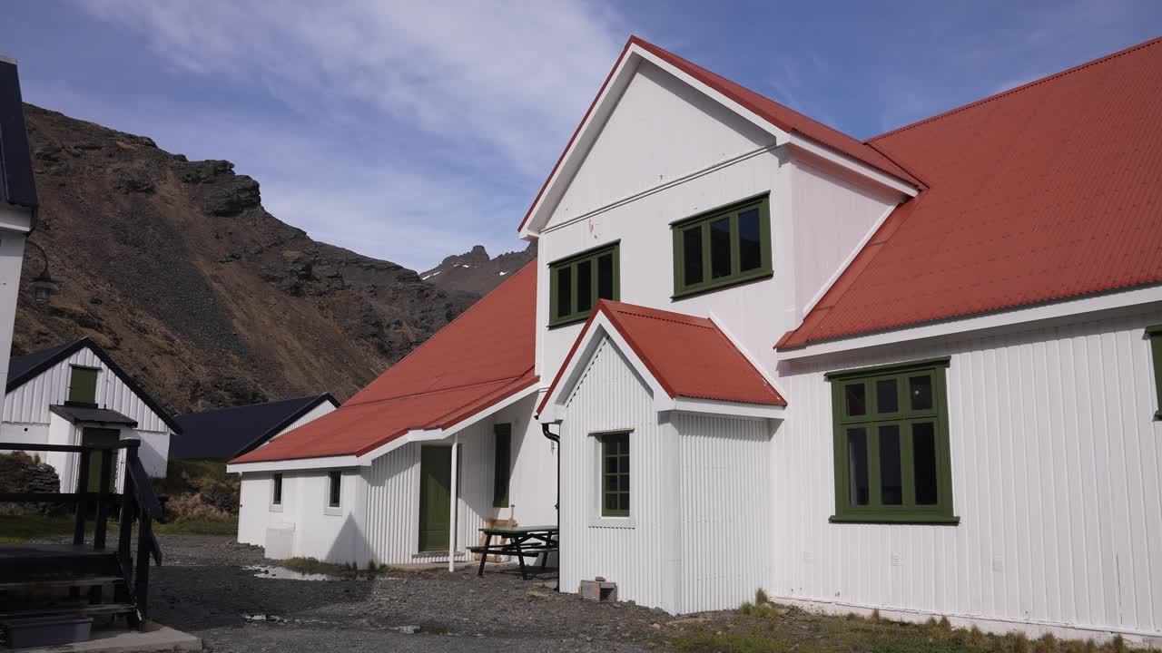 edificio del museo de grytviken, isla de georgia del sur, territorio británico de ultramar