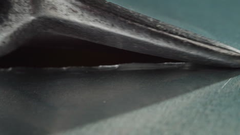 metal shears cutting sheet metal