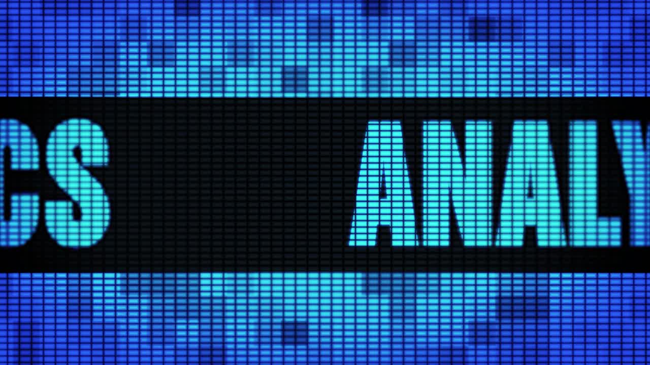 Analytics on a LED Display