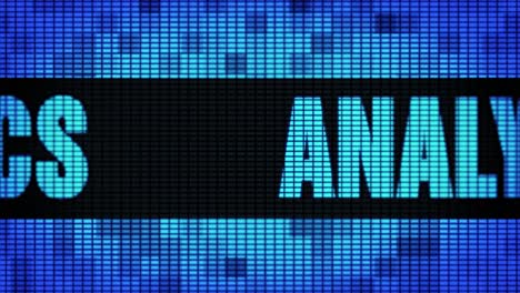 analytics on a led display