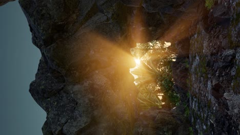 Sun-Light-inside-Mysterious-Cave