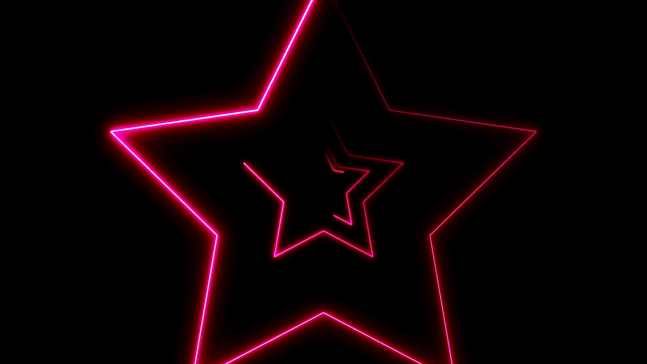 fondo abstracto con estrellas de neón