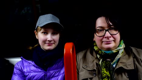 passengers in the subway of madrid. spain.