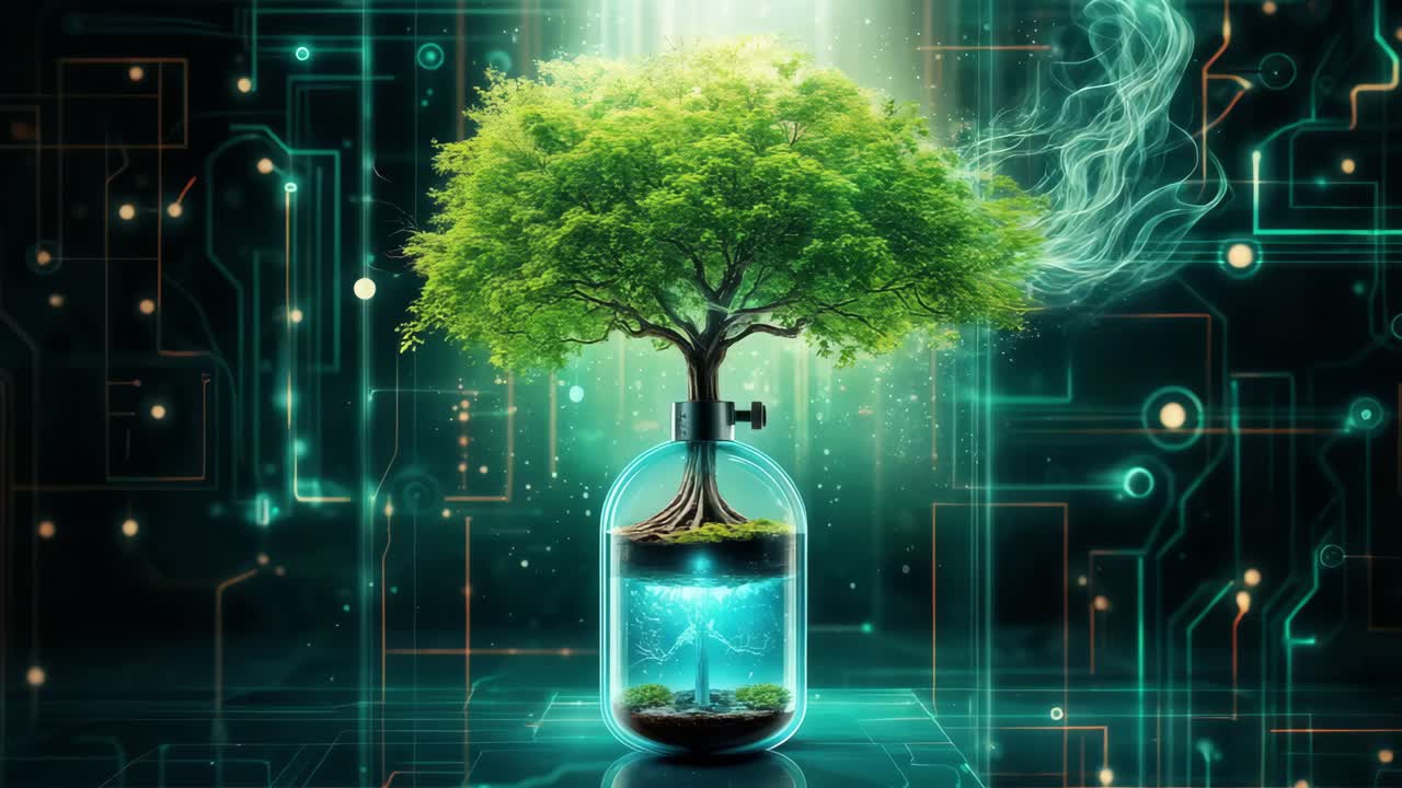 속의 나무: 자연과 기술의 공생