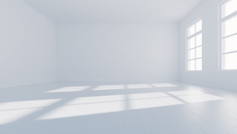 empty room with light comes in, 3d rendering.