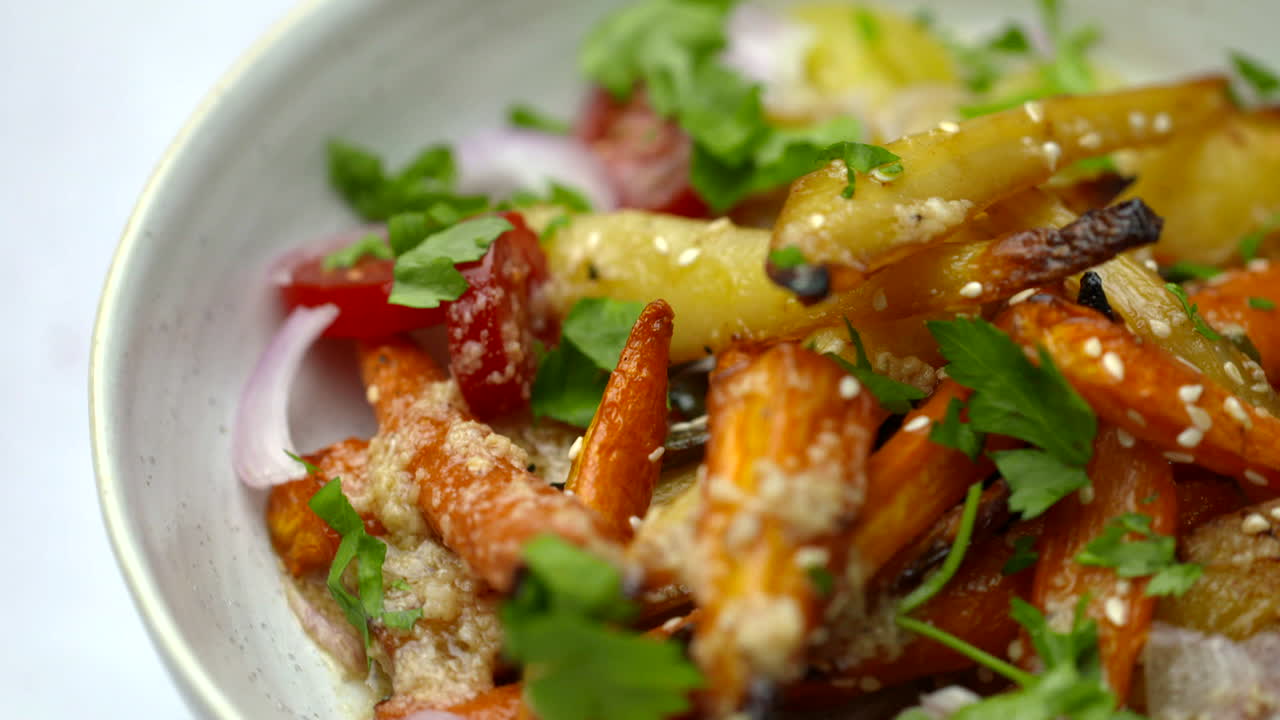ensalada de verduras asadas