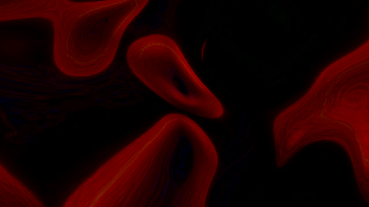 추상적이고 다채롭고 부드러운 무한 운동 또는 원활한 루프.