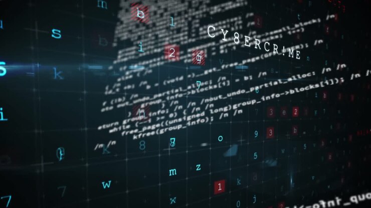 Animation of scientific data processing on black background