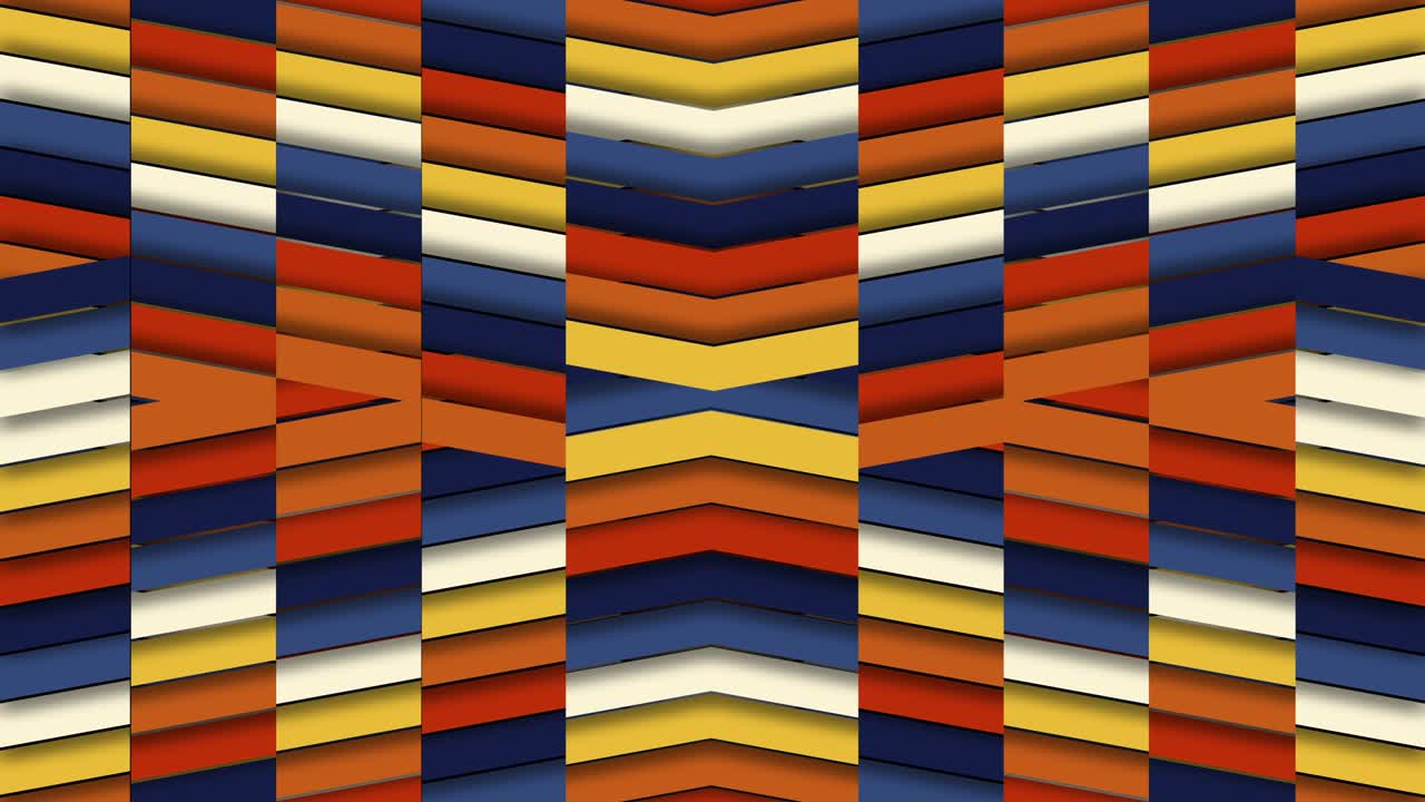 bucle de fondo de azulejos chevron multicolores escalonados optimistas