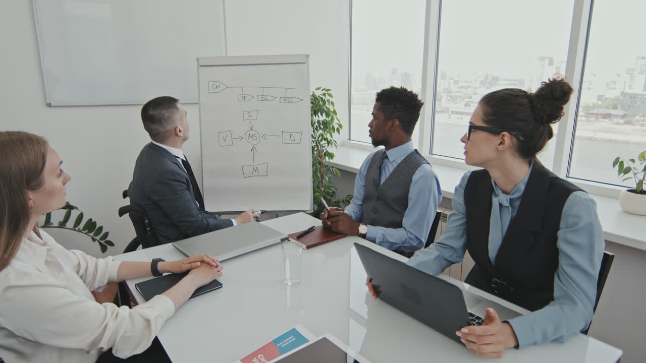 CEO in Wheelchair Conducting Meeting