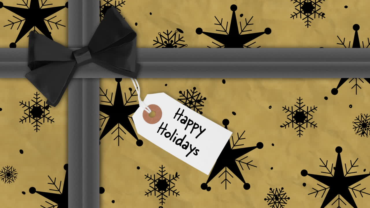 regalo de navidad en embalaje festivo