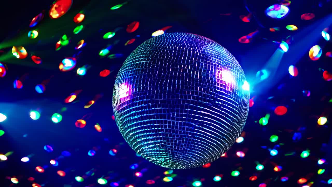 Disco Ball in Nightclub Setting