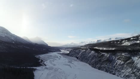 4k-60fps-Luftaufnahmen-Des-Matanuska-Flusstals