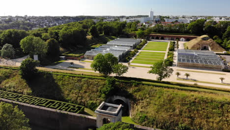le havre by drone 4k france normandy jardins suspendus