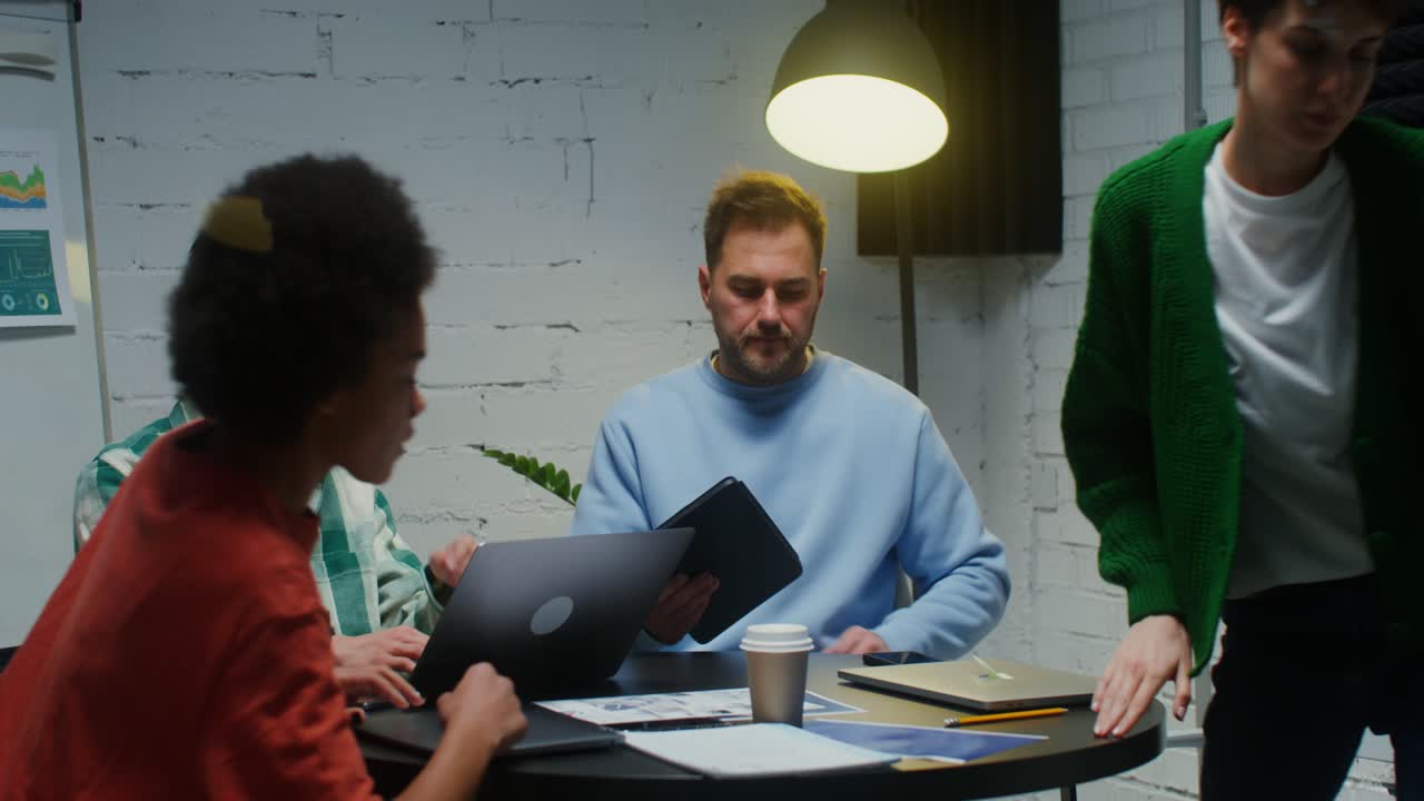 Team Meeting in Modern Office